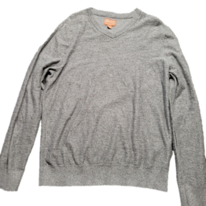 Red Ale By Alesbury Men’s Sweater Long Sleeve Gray Medium V Neck